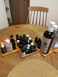 花小金井にあるリラクゼーションサロンRhythmoonの冬の乾燥肌を整えるアロマオイルブレンド